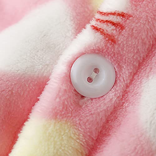 Pijama infantil para meninos e meninas de manga comprida de inverno com estampa de desenho animado,