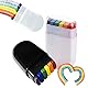 2 Stück Regenbogen Farbstifte, Pride Merch, für LGBTQ Pride Outfits, Regenbogen Deko, Regenbogen Flag, Accessoires und Regenbogen Deko, für Pride Paraden und Feste