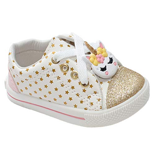 tenis infantil Unicornio Estrela Branco Meninas Feminino
