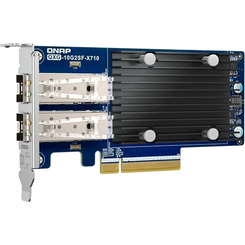Tarjeta de red QNAP QXG-10G2SF-X710 con doble conexion de fibra 10GbE