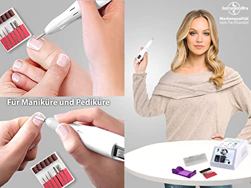 Fußpflegegerät mit Fräser-Set und Nagelpflege-Zubehör