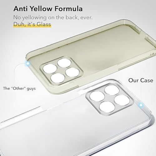 Image of Lifetime Anti-Yellow Clear Back Cover Case for Motorola Edge 70 Fusion 5G (Sleek Crystal Hard Back | Shockproof Protection with Camera Protection)