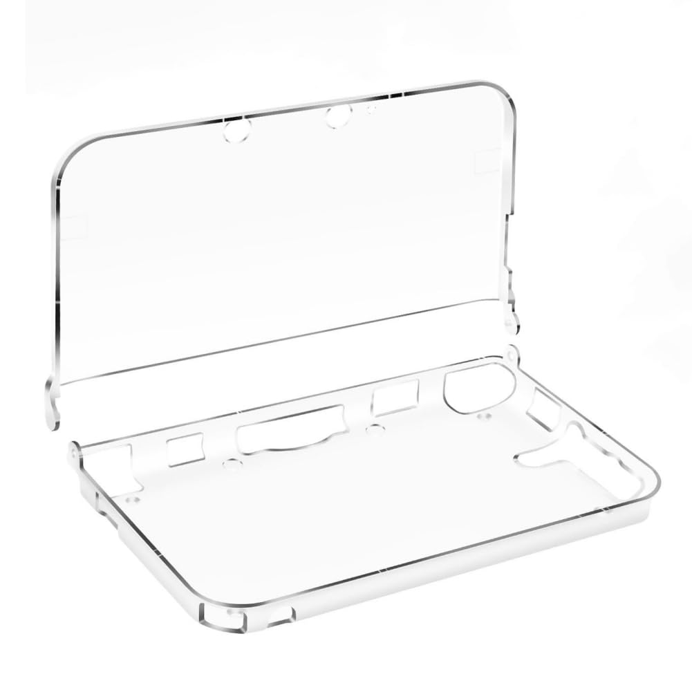 Hzxkqmil Étui de Protection pour Nintendo 3DS XL/LL, Coque Dure en Cristal Clair Housse Protectrice + 1 Jeux de Films de Protection D'écran pour 3DS XL/LL Console