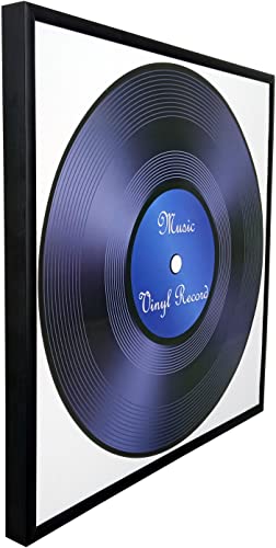 Memory Keeper,4 Pack, Aluminum Metal Black Music Record Album Frame 12.5X12.5 Inch Picture Frame Made To Display Vinyl Lp Album Covers, Fit The Album Artwork Display, Butterfly Sawtooth Hanger, Spring Clips, Set Of 4Pcs (Black, 4) #TOP3