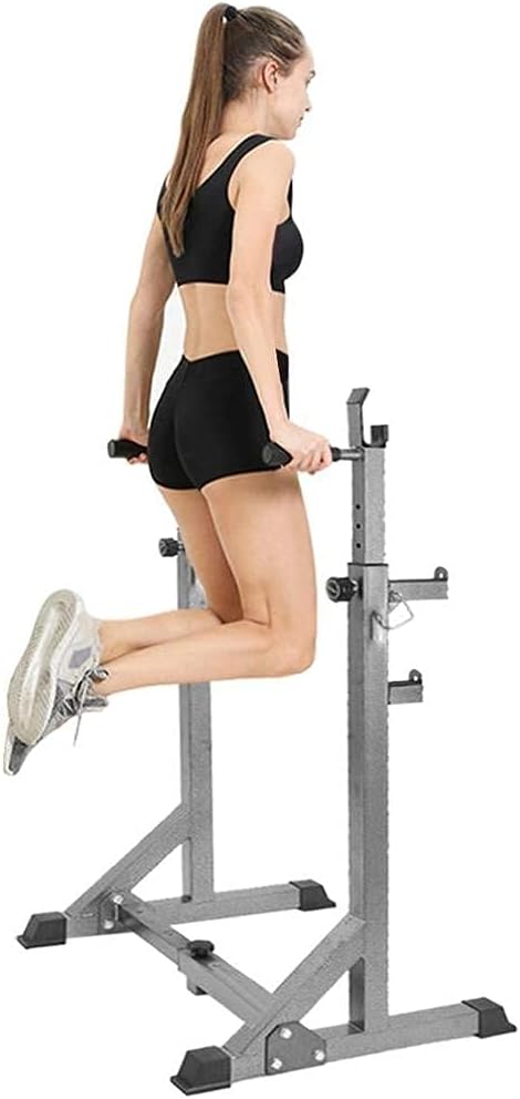 補助多機能ダンベルベンチ多機能バーベルラック、高さ調節可能な