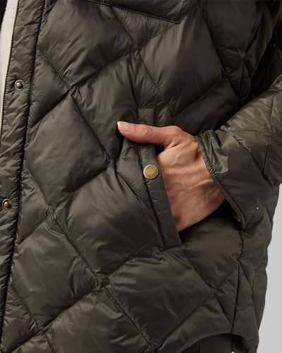 32 Degrees Women's Lightweight Recycled Poly-Fill Shirt Jacket | Quilted | Semi-Fitted | Snap Pockets2