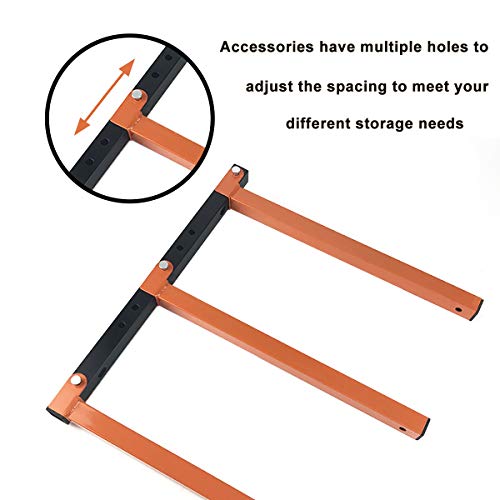 Homydom Wood Organizer And Lumber Storage Metal Rack With 3-Level Wall Mount, 2 Pack #TOP3