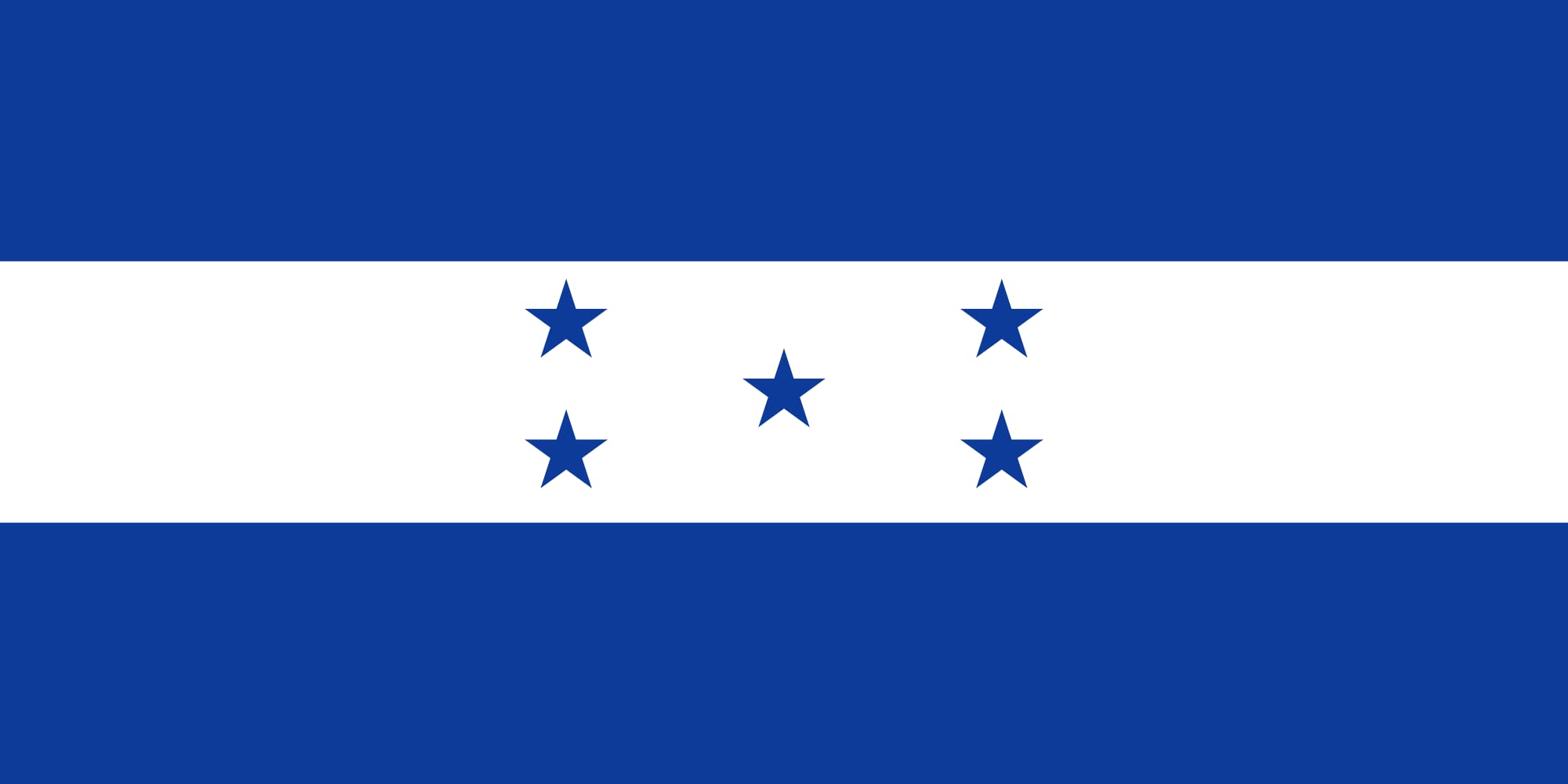 Drapeau Honduras bleu foncé de qualité supérieure grand format