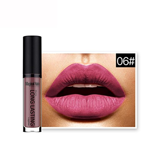 Tenworld 1 PC Waterproof Matte Liquid Lipstick Long Lasting Lip Gloss Lipstick (F)