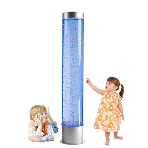 Playlearn Sensory Bubble Tube – Jumbo Extra Wide 6 Foot Bead Water Tower - Color Changing Floor Lamp – APP Controlled – Calming Effect - Image 4