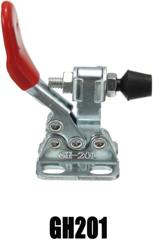 Silver Hand Tool Toggle Clamp Anti-Slip Horizontal Heavy Duty Quick-Release Vertical Clamp for Woodworking Machine Tools(GH101A)
