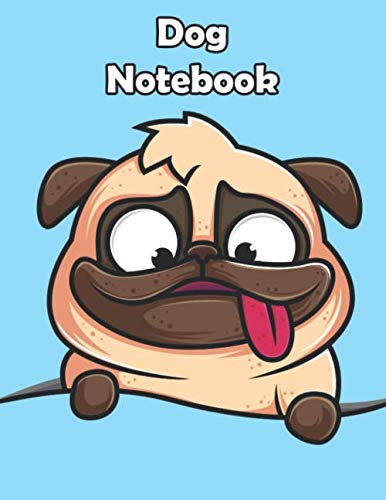 Dog Notebook: Dog Lover Gifts - Lined Journal (Notebook Diary) - Large - 120 Pages - Pug Dog