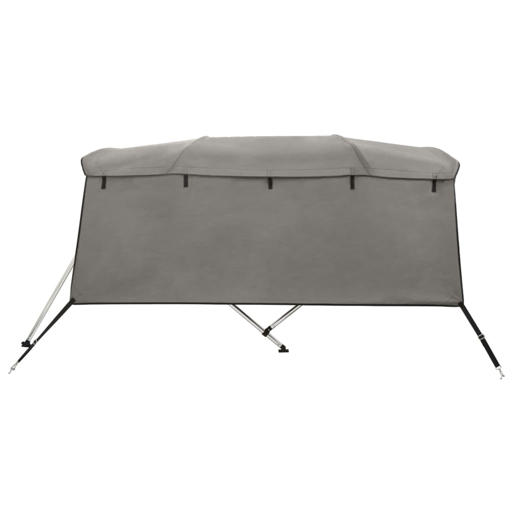 vidaXL Toit bimini à 4 arceaux parois latérales 243x(170-182)x137 cm