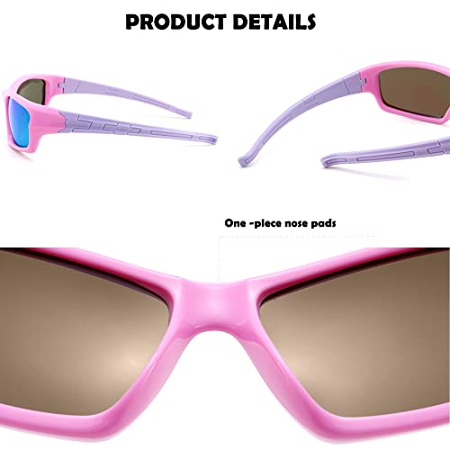 Kids Sports Polarized Sunglasses for Boys Girls Children Youth Sunglasses4