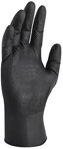 Kleenguard™ Kraken Grip Fully Textured Black Nitrile Gloves (49275), Small (S), 