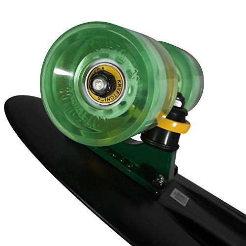 Kryptonics Original Torpedo 22.5 Inch Complete Skateboard - Black Pineapple #TOP4