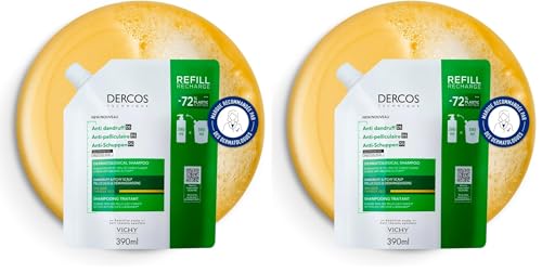 Dercos DS Vichy shampooing anti-pelliculaire cheveux secs pour éliminer durablement les squames