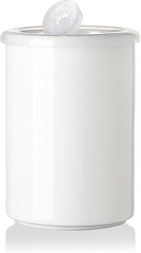 Miniatura 77 de SWEEJAR – Recipiente de cerámica para almacenamiento de alimentos, recipientes apilables con tapa hermética de madera para servir café molido, té