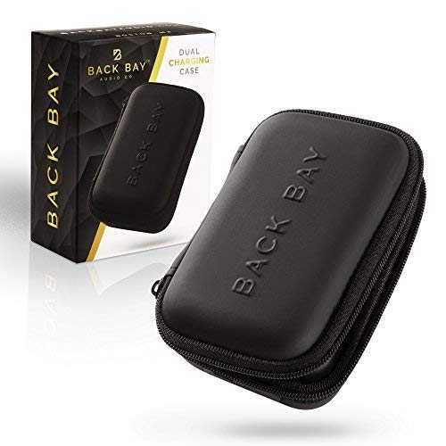 Back Bay Dual Charging Case - Power Bank Case for Bluetooth Earbuds, Headphones and Fitness Trackers. Compatible with Power Beats, Jaybird, Bose, JBL, Fitbit, Apple Watch and Others