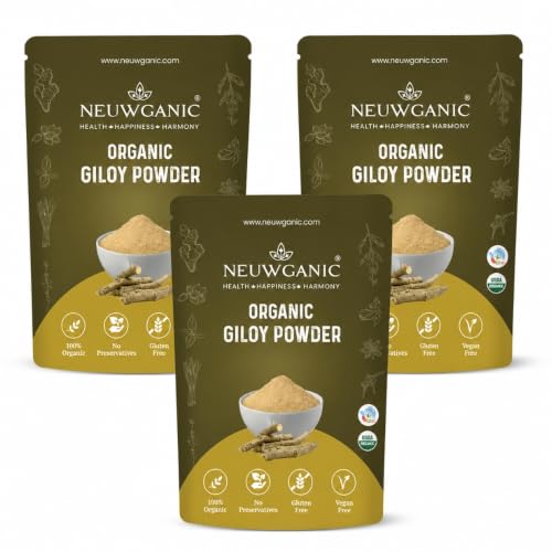 Image of Giloy Powder (Stem) 200g | Use for Reducing Inflammation, Detoxifying Body, Improving Liver Function, Regulates Blood Sugar - Pack of 3