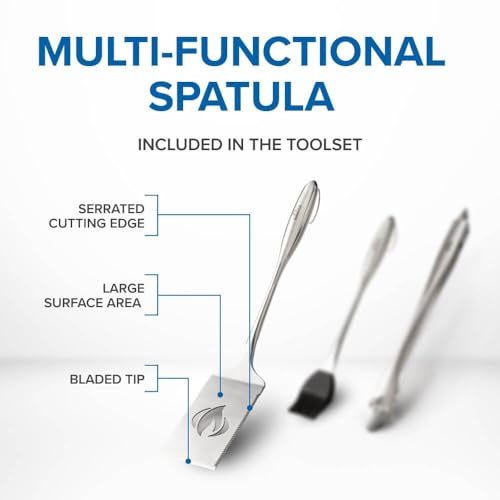 Kit d'outils de barbecue Napoleon en acier moulé robuste