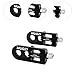 Aymzbd 2Pcs Bike Chain Tensioner Single Speed Universal Fit Lightweight Adjuster Chain Tightener for Road Bikes BMX Folding Bike, Black