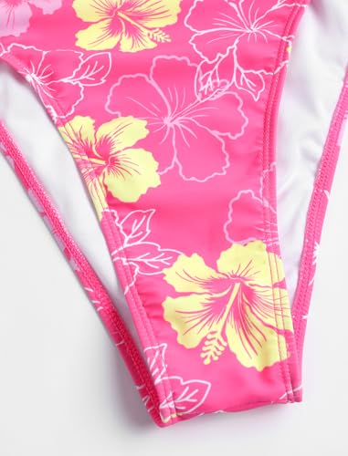 Image of ZAFUL Women Plunging One Piece Swimsuit Backless Cross Tie High Cut Thong One-Piece Bathing Suit