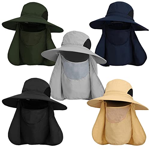 Chapéu de Sol Feminino,Chapéu de pesca ao ar livre com proteção UV e proteção para o rosto e pescoço