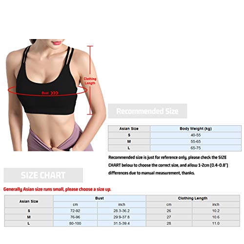 pedkit Sutiã esportivo feminino com decote em U, alças espaguete cruzadas, tops recortados, respiráv