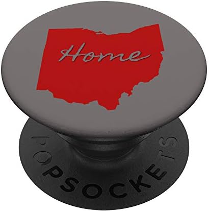 Ohio Home State Red and Gray PopSockets PopGrip: Swappable Grip for Phones & Tablets