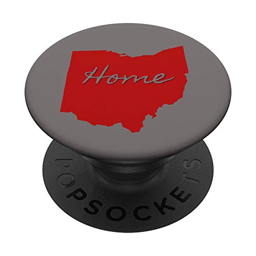 Ohio Home State Red And Gray Popsockets Popgrip: Swappable Grip For Phones & Tablets #TOP2