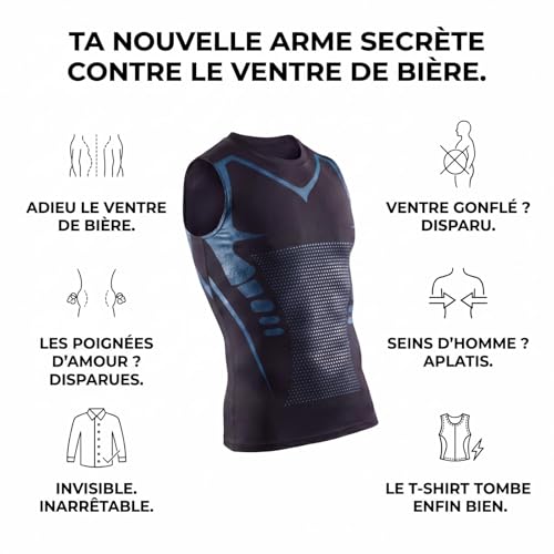 Débardeur compression homme Underfit gilet underwear correcteur de posture - 6