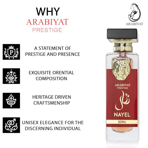 Image of Arabiyat Nayel King Eau de Parfum 70ml - Luxury Arabic Perfume for Men, Bold Oriental Spicy Fragrance,