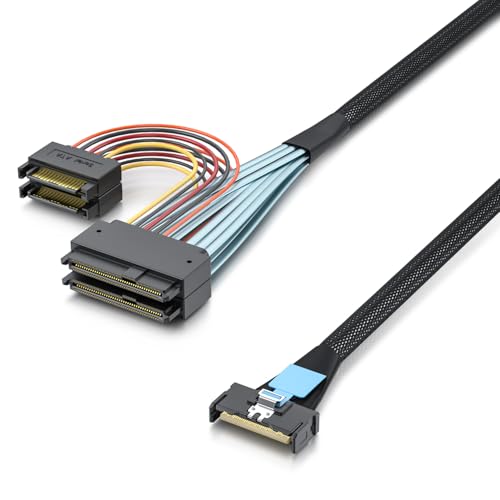 Cable MCIO a U.2 PCIe GEN4 de 0.75 m miniatura 2