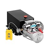 otmechl Hydraulikpumpe Hydraulikaggregat 12V 10L Hydraulikaggregat, Doppeltwirkend Hydraulikpumpe Hydraulic Power Pack, Maximal 3200psi Hand Pump Hydraulikaggregat, für Aufzüge, Gabelstapler usw.
