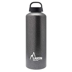 Laken Classic Borraccia Bottiglia d'acqua con Apertura Ampia e Tappo a Vite con Impugnatura, 1 Litro, Granito
