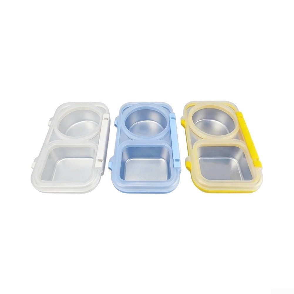 Set 3 Scatole Pranzo 400ml Anti-perdite Divise