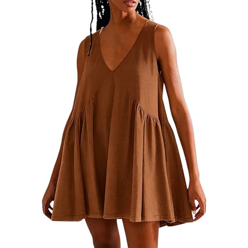 Robe femme décontractée sans manches : le choix de la légèreté ample