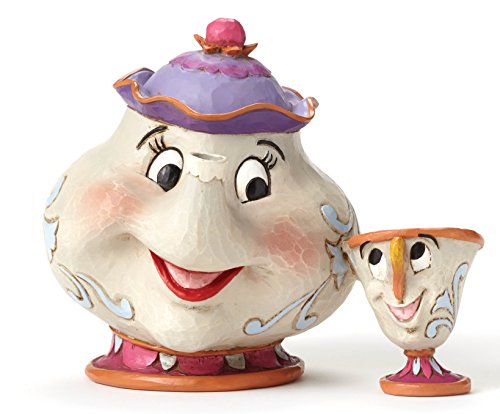 Disney, Figura de Señora Pott y Chip de 'La Bella y La Bestia', para coleccionar, Enesco