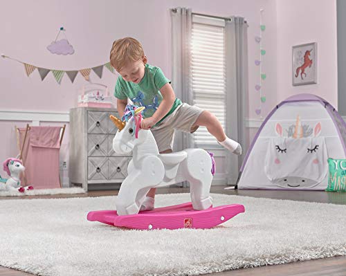 Step2 Unicorn Rocking Horse Toddler Unicorn Ride On Toy Import It All