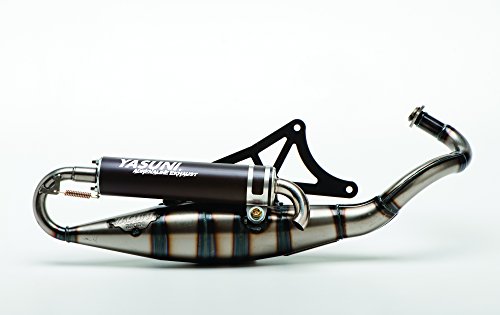 Yasuni TUB420B escape 2 tiempos e9 tubo de escape negro para motocicleta
