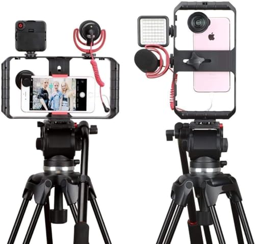 VIDIFY U Rig Pro Smartphone Video Rig Handheld Phone Stabiliser Cage with 3 Cold Shoe Mounts and 1/4 Inch Screw - Image 7