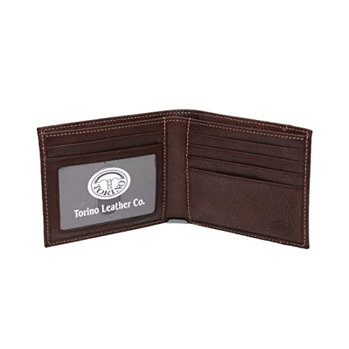 Torino Leather Tumbled Glove Leather Billfold Wallet2