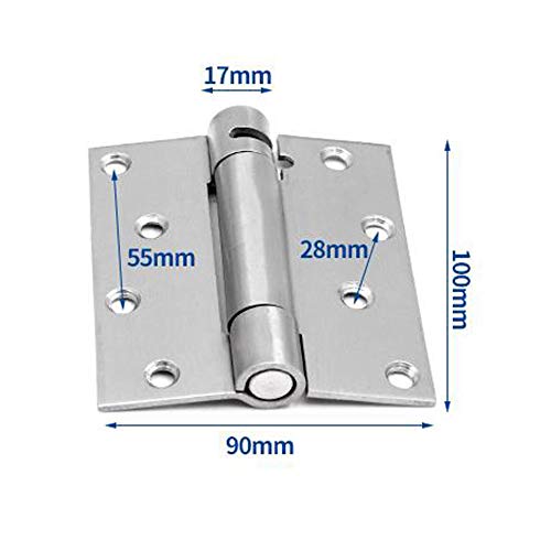 Jinyuanchao 4Inch Self Closing Hinges,Door Hinge Auto Close Hinge Outlet Hardware Adjustable Spring Loaded Hinges For Commercial Grade Self-Closing,4Pack #TOP1