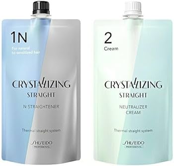 Amazon.co.jp: 資生堂 クリスタライジングストレート N 1液 ＆ 2液 各
