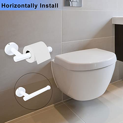 Cilee White Toilet Paper Holder,Bathroom Tissue Holder Paper Roll,Sus304 Stainless Steel Toilet Roll Holder For Bathroom, Kitchen, Washroom Wall Mount #TOP1