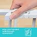 Summer Infant Top of Stairs Simple to Secure Metal Baby Gate, White Metal Finish – 30” Tall, Fits Openings up to 29” to 42” Wide, Baby and Pet Gate for Doorways and Stairways