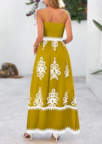 Image of PRETTYGARDEN Women's Summer Boho Maxi Dress Floral Sundresses