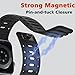 Lamshaw Compatible with Amazfit Helio Bands, New Sweat-Proof Sport Silicone, Breathable Unisex Strap Compatible with Amazfit Helio Fitness Tracker Wristband (Black)