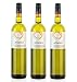Produktbild 3x 750ml Atlantis Weißwein trocken knackig frisch Santorini Argyros griechischer Weiß Wein Set + 10ml Olivenöl von Kreta zum Test